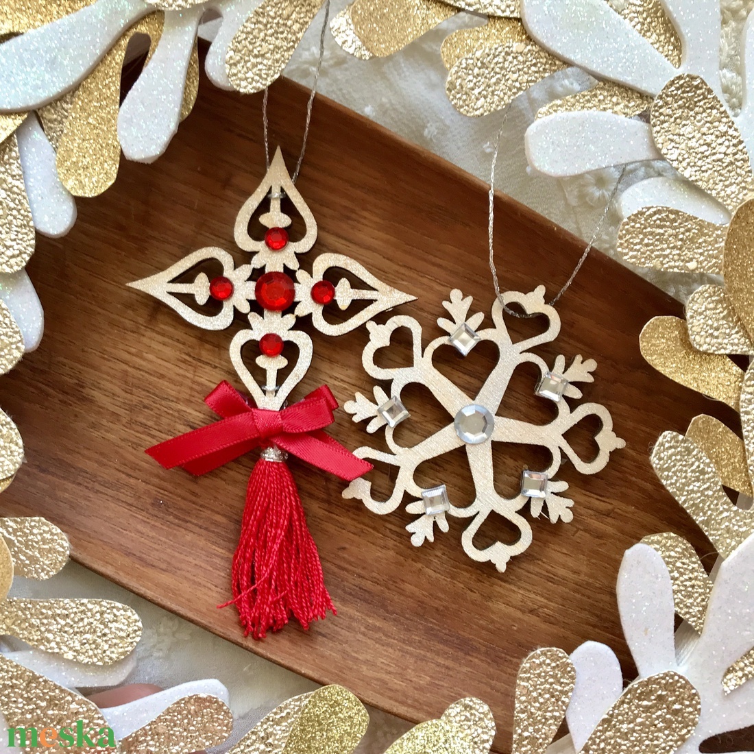 Karácsonyi díszek - karácsony - karácsonyi lakásdekoráció - karácsonyfadíszek - Meska.hu