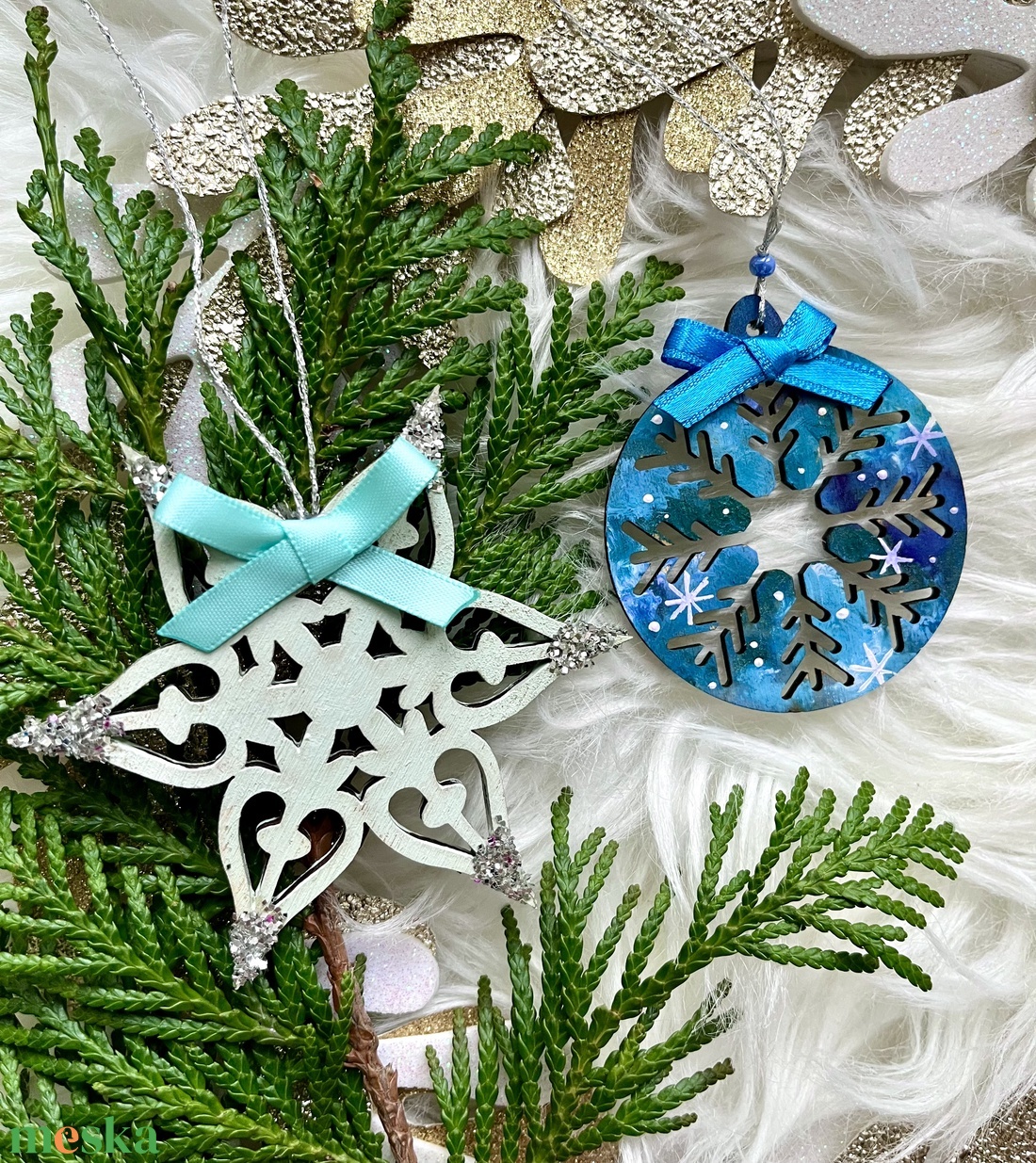 Karácsonyi díszek - karácsony - karácsonyi lakásdekoráció - karácsonyfadíszek - Meska.hu