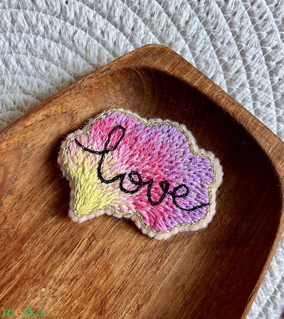 Love you kitűző - esküvő - kiegészítők - kitűző - Meska.hu