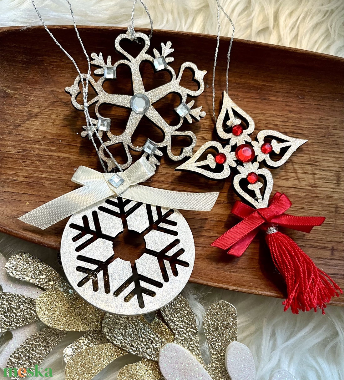 Karácsonyi díszek - karácsony - karácsonyi lakásdekoráció - karácsonyfadíszek - Meska.hu