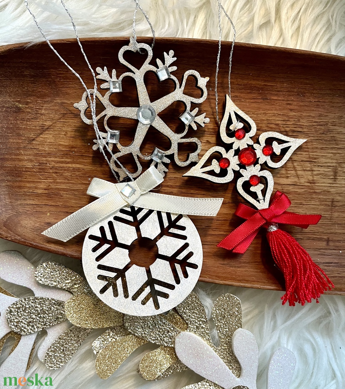 Karácsonyi díszek - karácsony - karácsonyi lakásdekoráció - karácsonyfadíszek - Meska.hu