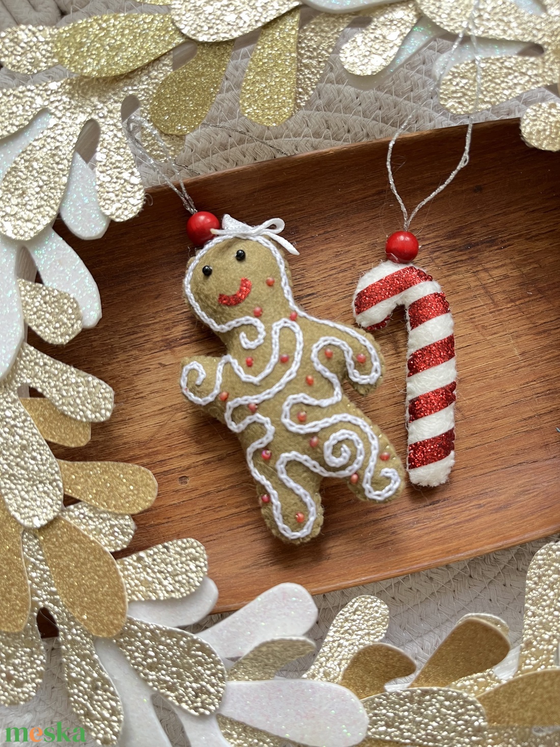 Mézi cukorpálcával - karácsony - karácsonyi lakásdekoráció - karácsonyfadíszek - Meska.hu