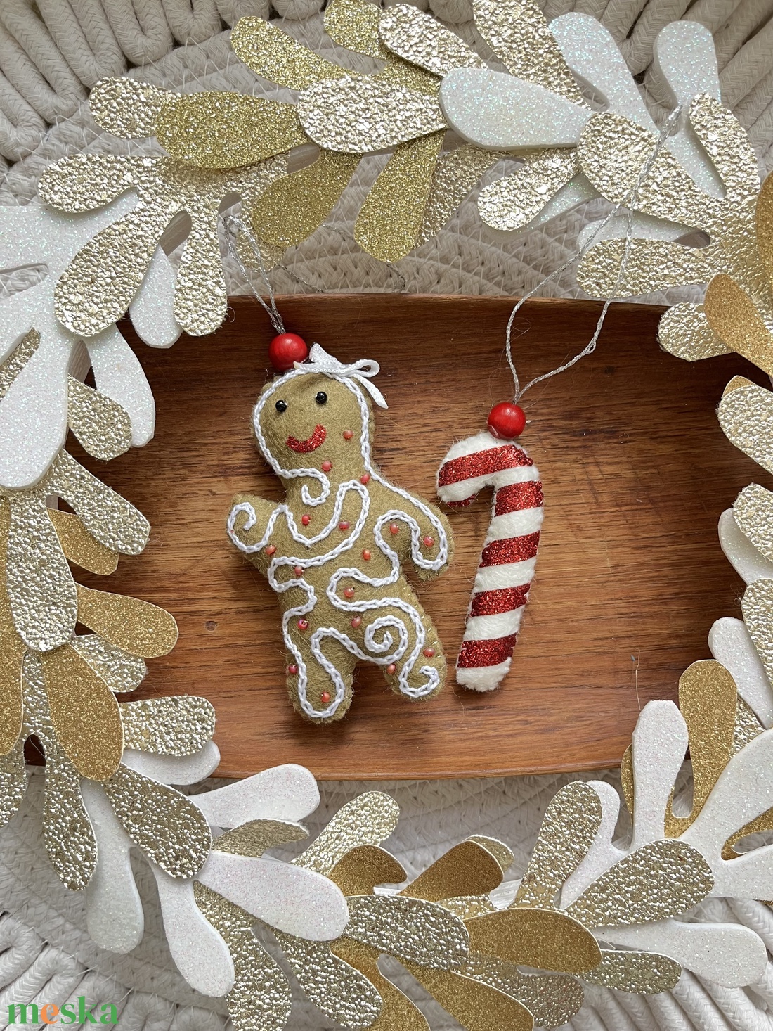 Mézi cukorpálcával - karácsony - karácsonyi lakásdekoráció - karácsonyfadíszek - Meska.hu