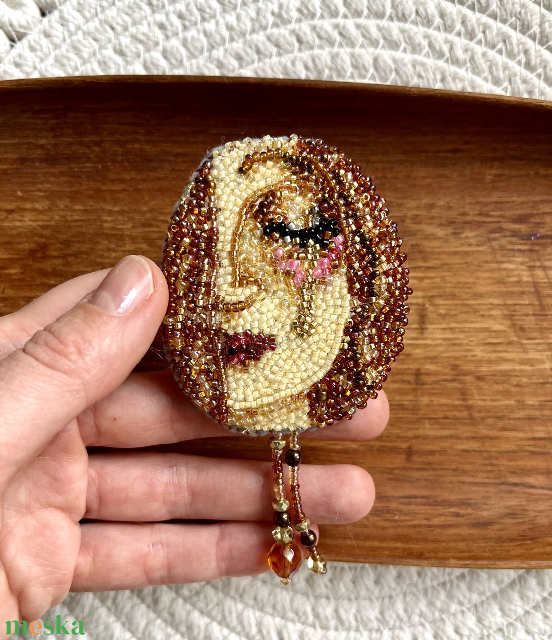 Arckép kitűző - foglalt - ékszer - kitűző és bross - Meska.hu