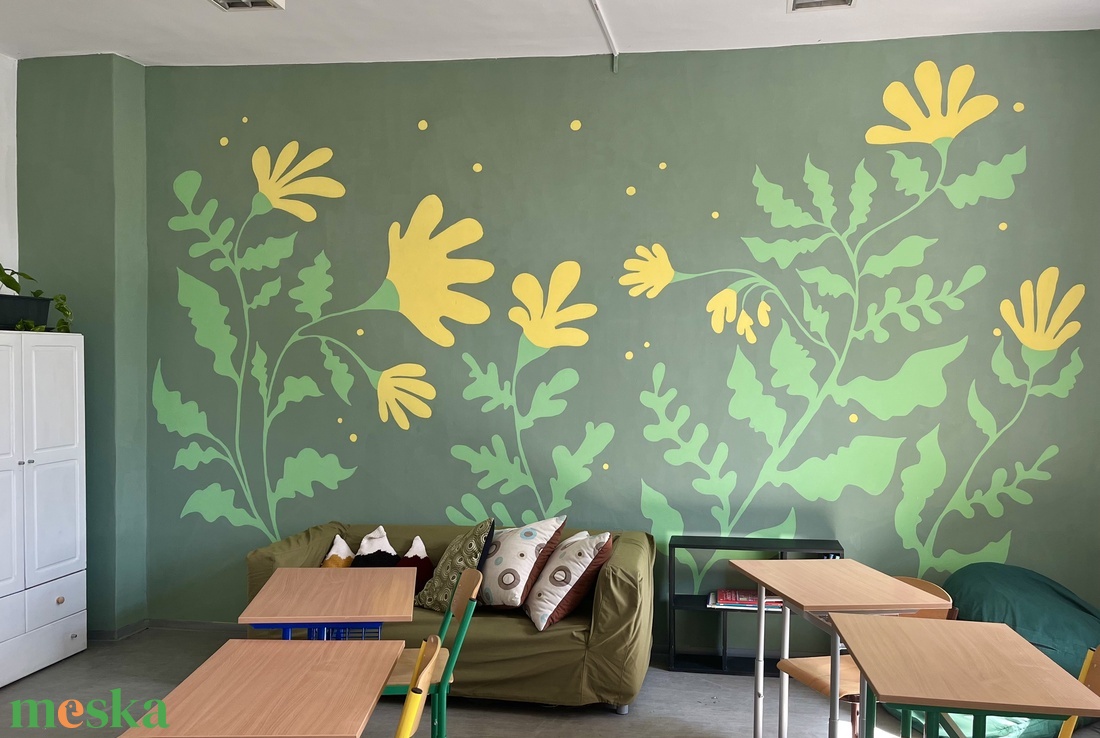 Falfestés osztályterembe - otthon & életmód - babaszoba, gyerekszoba - babaszoba dekoráció - Meska.hu