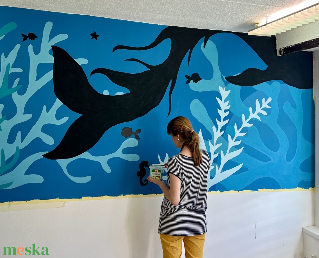 Falfestés osztályterembe - otthon & életmód - babaszoba, gyerekszoba - babaszoba dekoráció - Meska.hu
