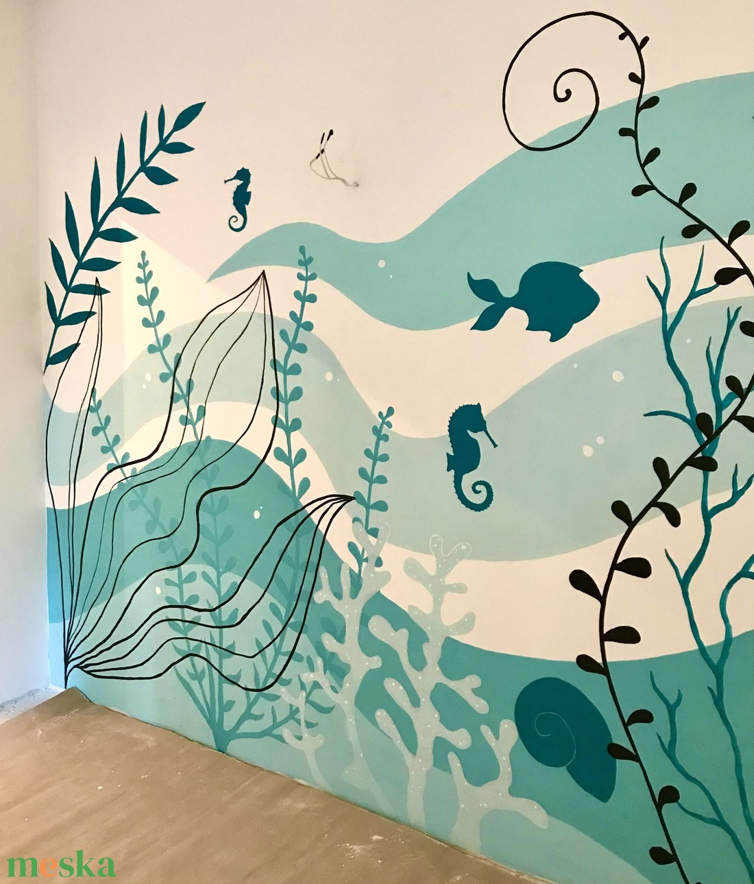 Falfestés osztályterembe - baba - mama - babaszoba-dekoráció - babaszoba dekoráció - Meska.hu