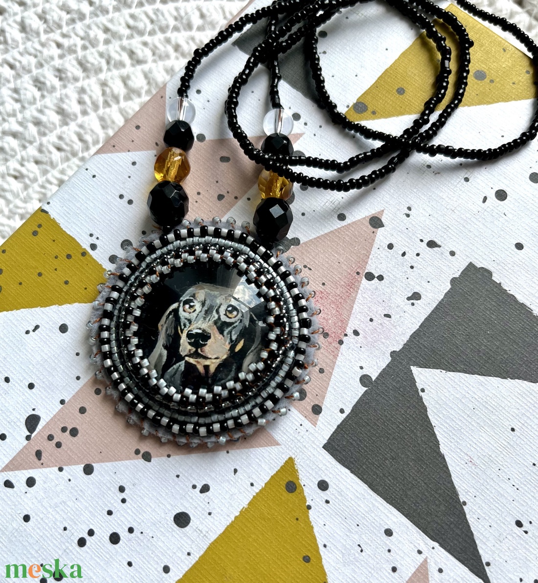 Tacskós nyaklánc - ékszer - nyaklánc - gyöngyös nyaklánc - Meska.hu