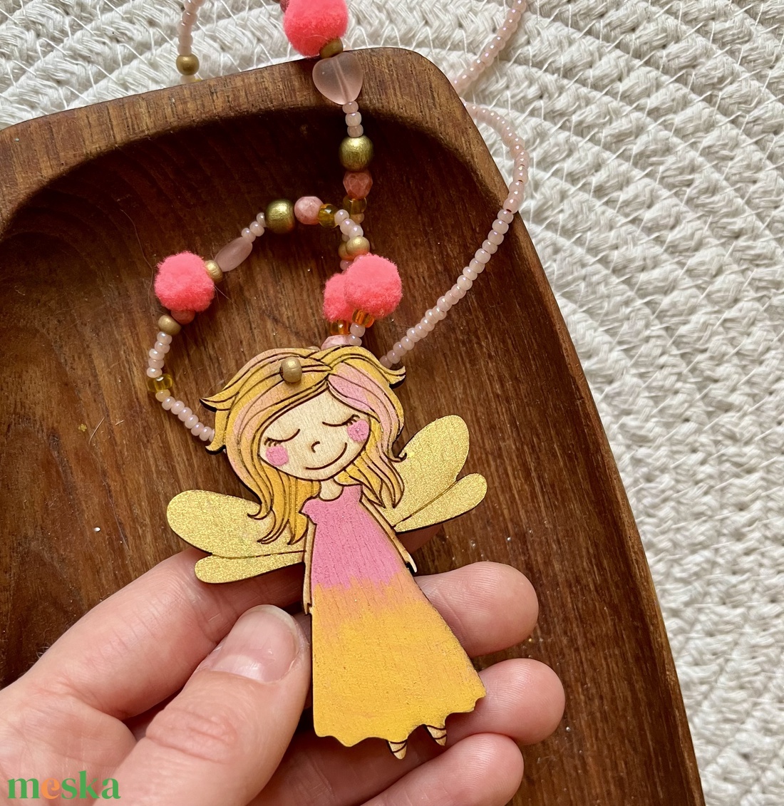 Tündér nyaklánc - ékszer - nyaklánc - gyöngyös nyaklánc - Meska.hu