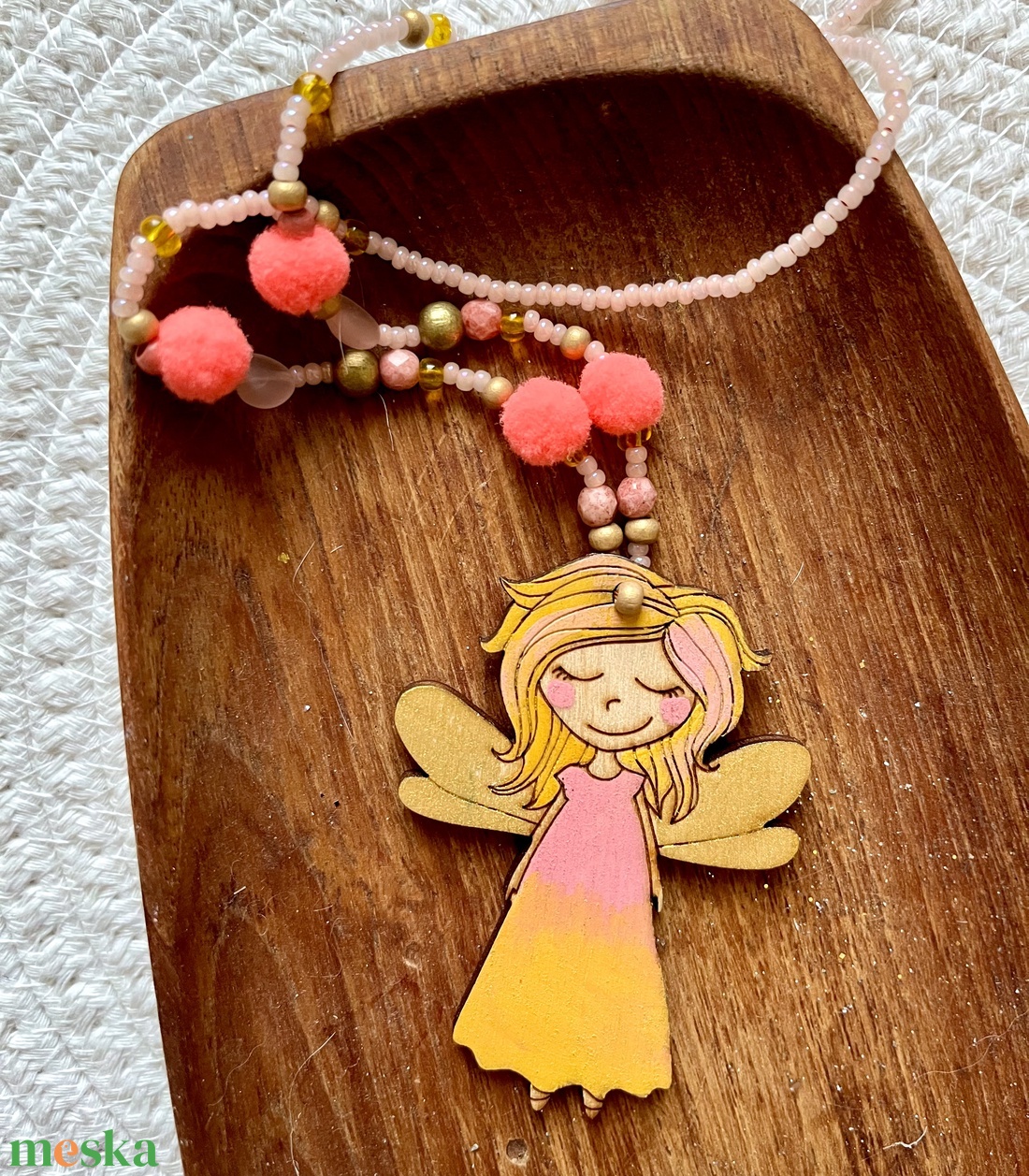 Tündér nyaklánc - ékszer - nyaklánc - gyöngyös nyaklánc - Meska.hu