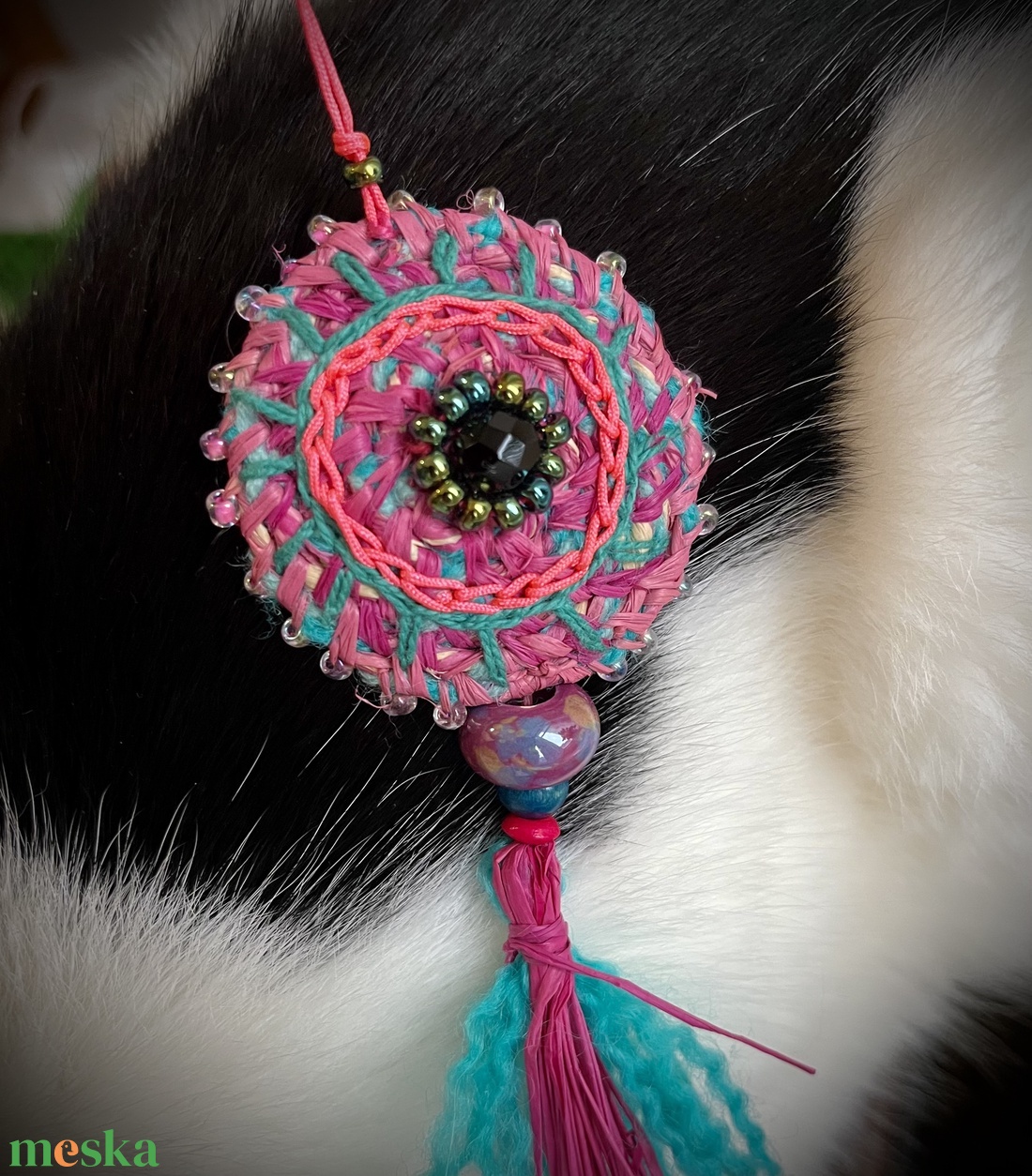 Szinspirál nyaklánc - ékszer - nyaklánc - gyöngyös nyaklánc - Meska.hu