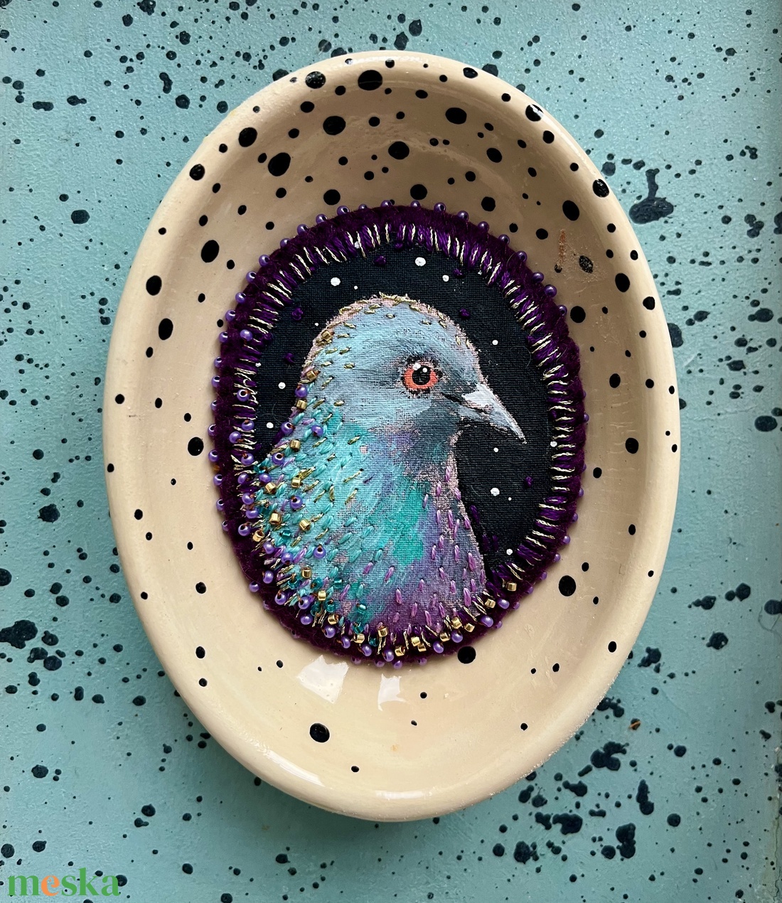 Galamb kitűző - ékszer - kitűző és bross - Meska.hu