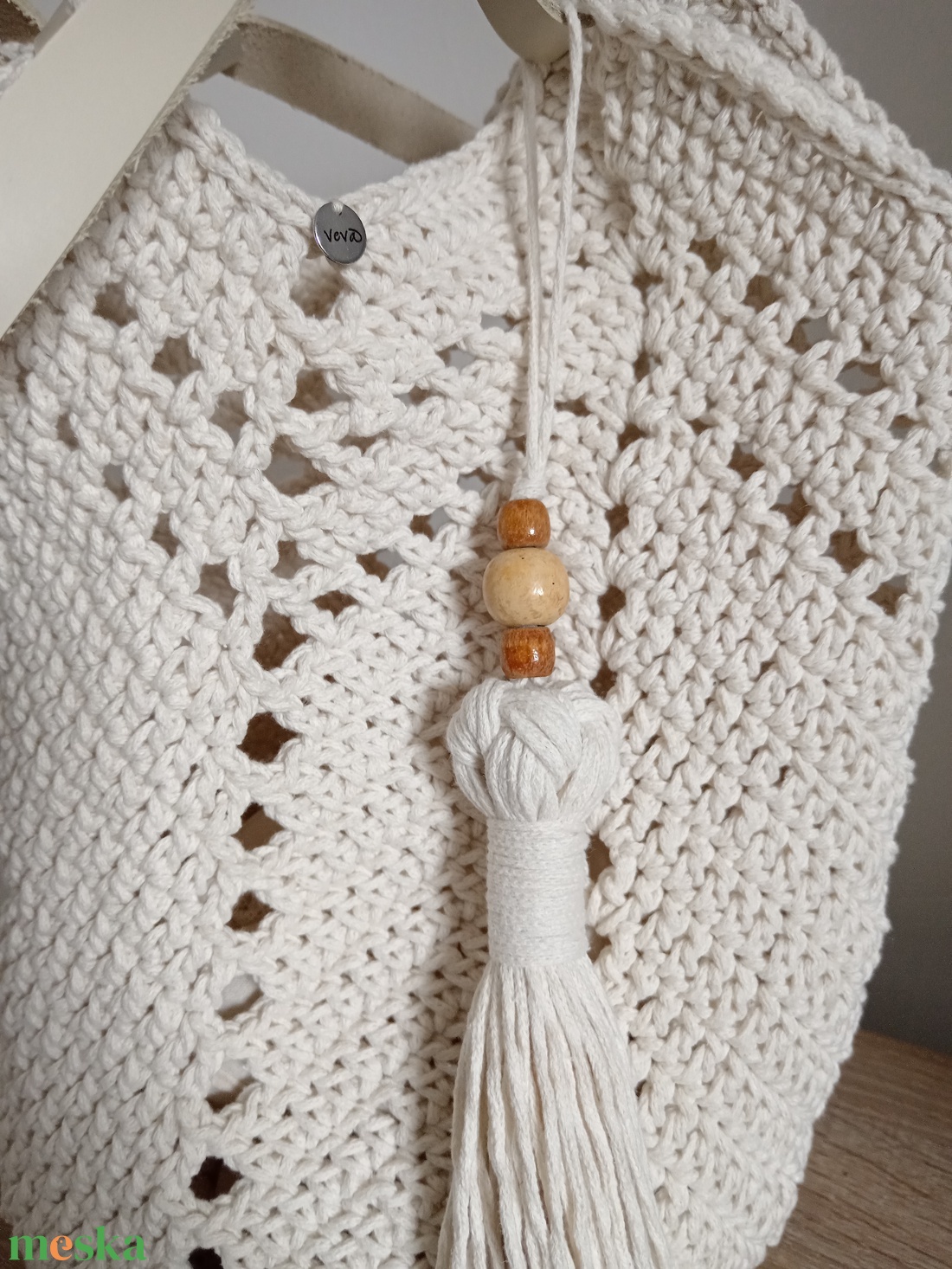 Horgolt tulipán táska  - táska & tok - kézitáska & válltáska - nagy pakolós táska - Meska.hu