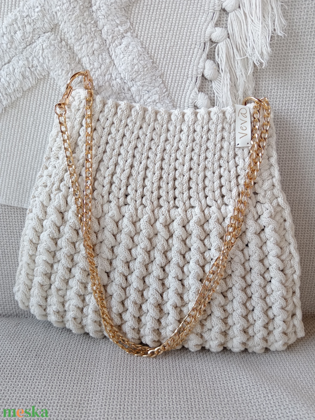 Horgolt táska  - táska & tok - kézitáska & válltáska - kézitáska - Meska.hu