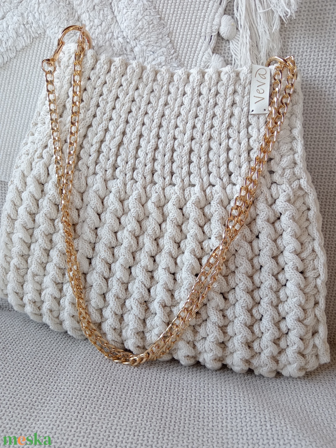 Horgolt táska  - táska & tok - kézitáska & válltáska - kézitáska - Meska.hu