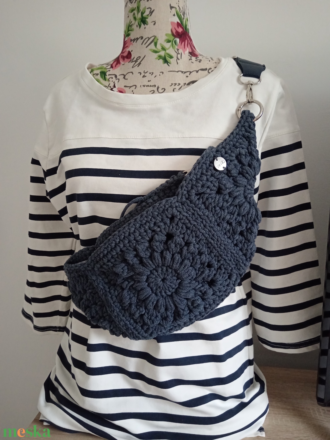 Horgolt crossbody - Summer  - táska & tok - övtáska - Meska.hu