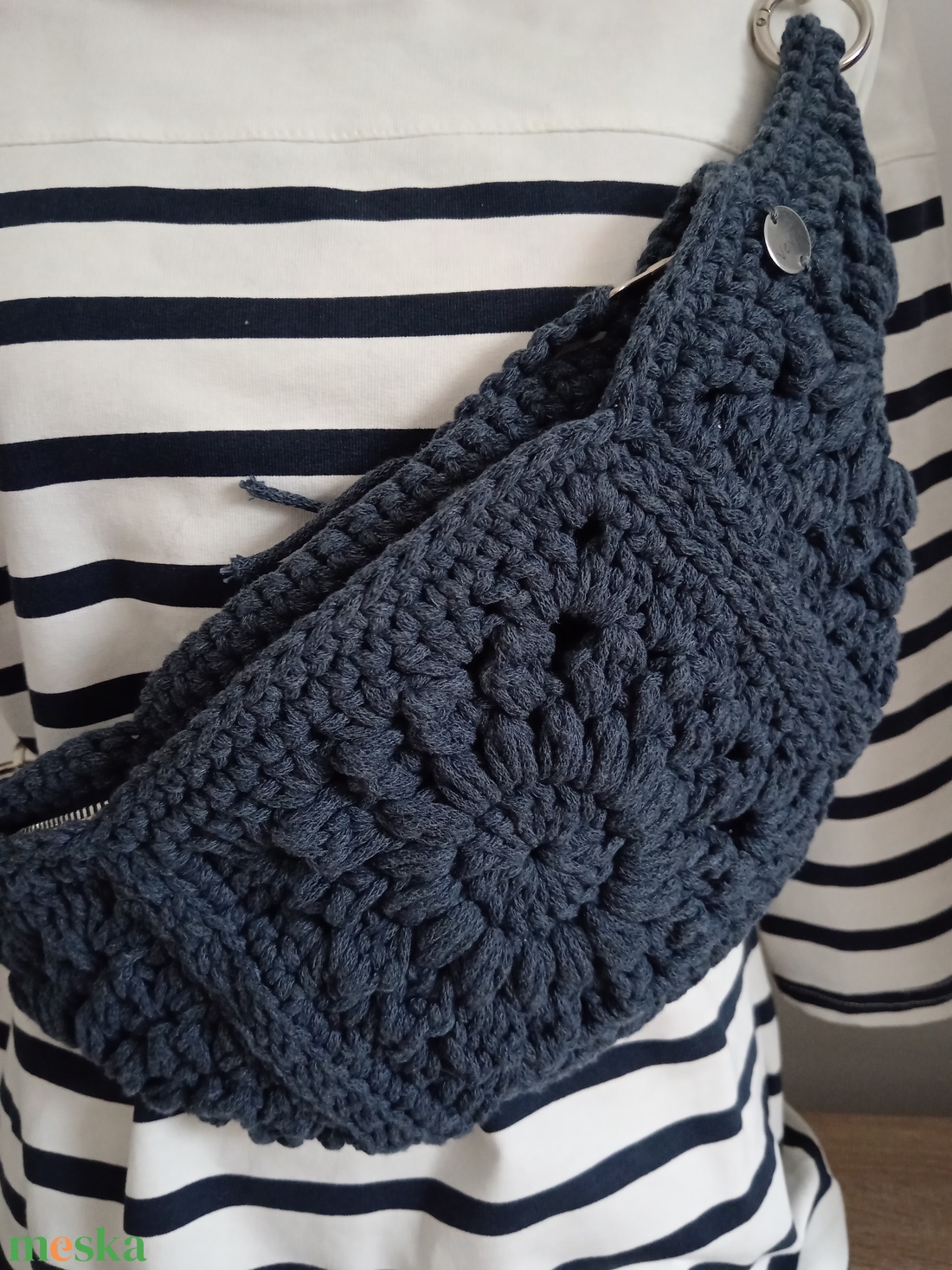 Horgolt crossbody - Summer  - táska & tok - övtáska - Meska.hu