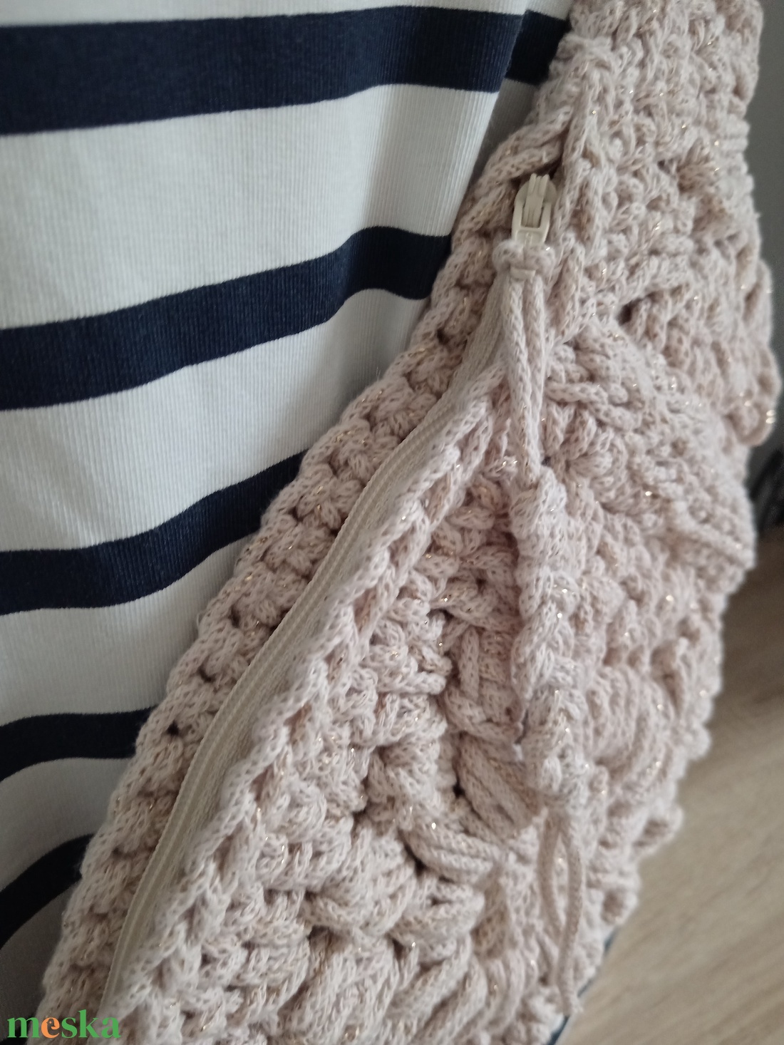 Horgolt crossbody - Summer  - táska & tok - övtáska - Meska.hu