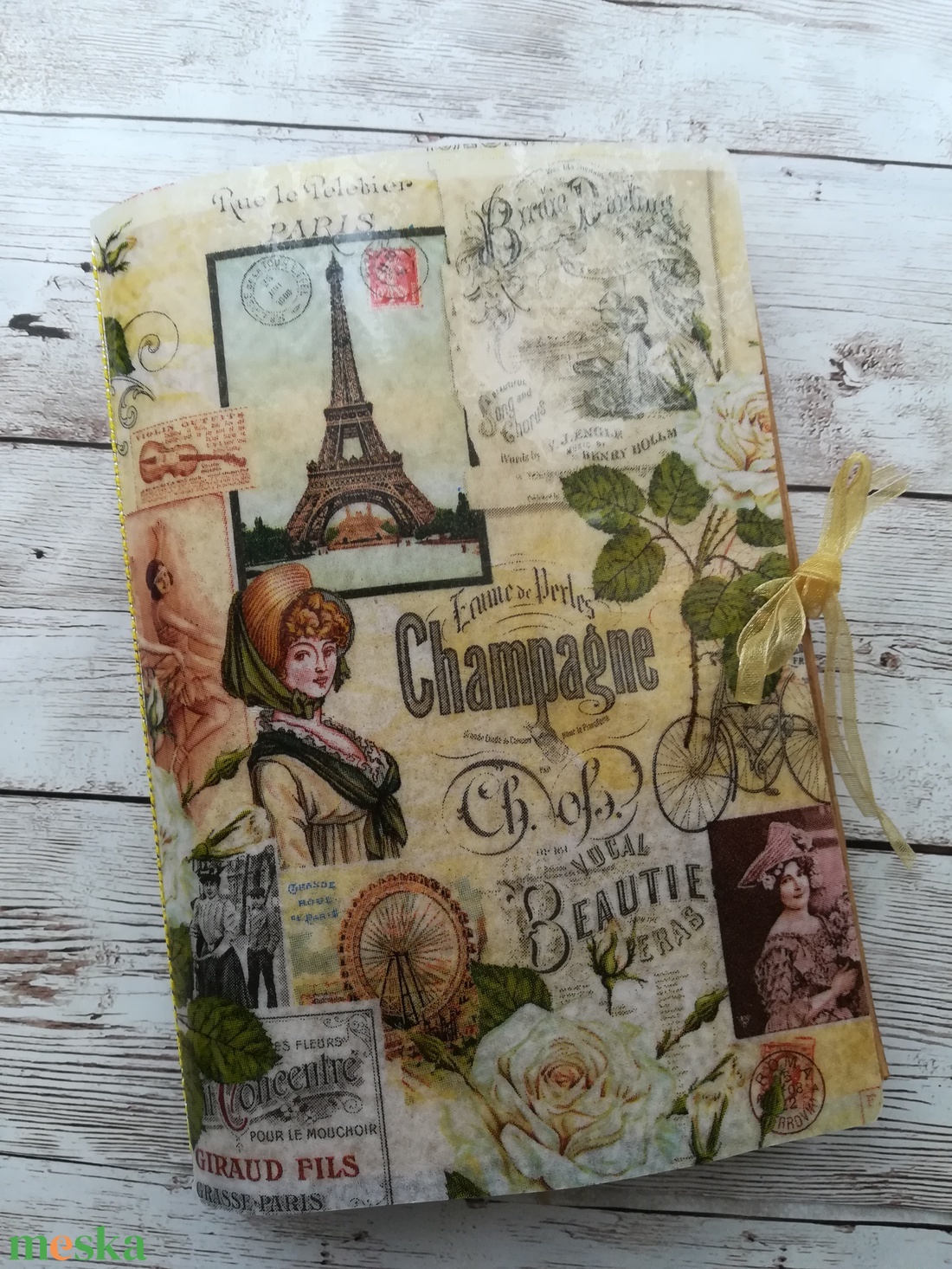 Egyedi, kézzel készített romantikus kis napló - otthon & életmód - papír, írószer - jegyzetfüzet & napló - Meska.hu