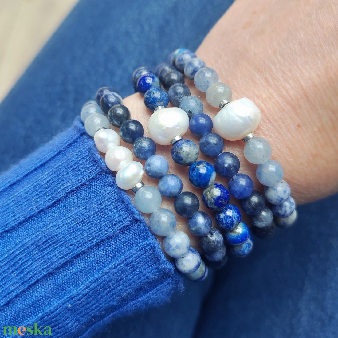 Ásványgyöngy karkötő édesvízi gyönggyel - ékszer - karkötő - gyöngyös karkötő - Meska.hu Ásványgyöngy karkötő édesvízi gyönggyel - ékszer - karkötő - gyöngyös karkötő - Meska.hu