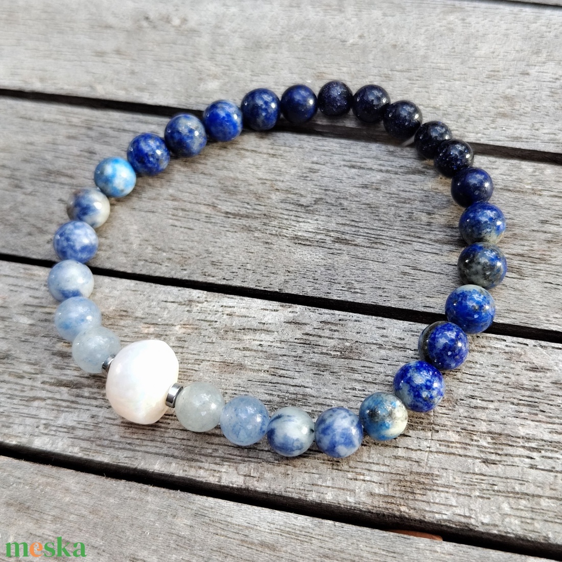 Ásványgyöngy karkötő édesvízi gyönggyel - ékszer - karkötő - gyöngyös karkötő - Meska.hu Ásványgyöngy karkötő édesvízi gyönggyel - ékszer - karkötő - gyöngyös karkötő - Meska.hu