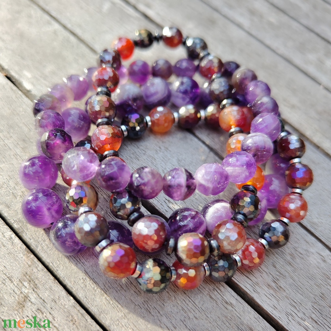 Ásványgyöngy karkötő - ékszer - karkötő - gyöngyös karkötő - Meska.hu Ásványgyöngy karkötő - ékszer - karkötő - gyöngyös karkötő - Meska.hu