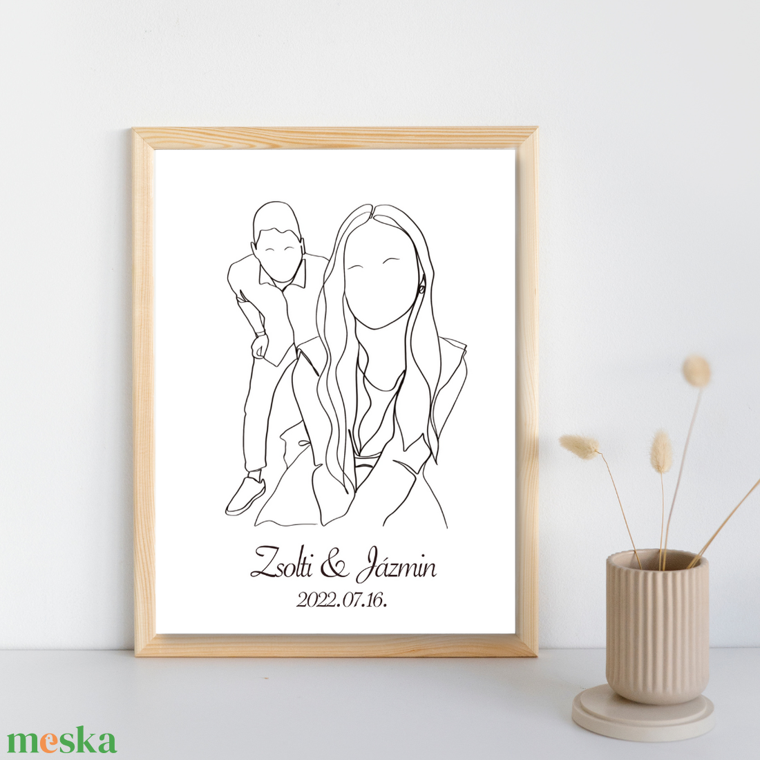 Portré RÓLATOK - Vonalrajz - nyomtatással - művészet - portré & karikatúra - portré - Meska.hu