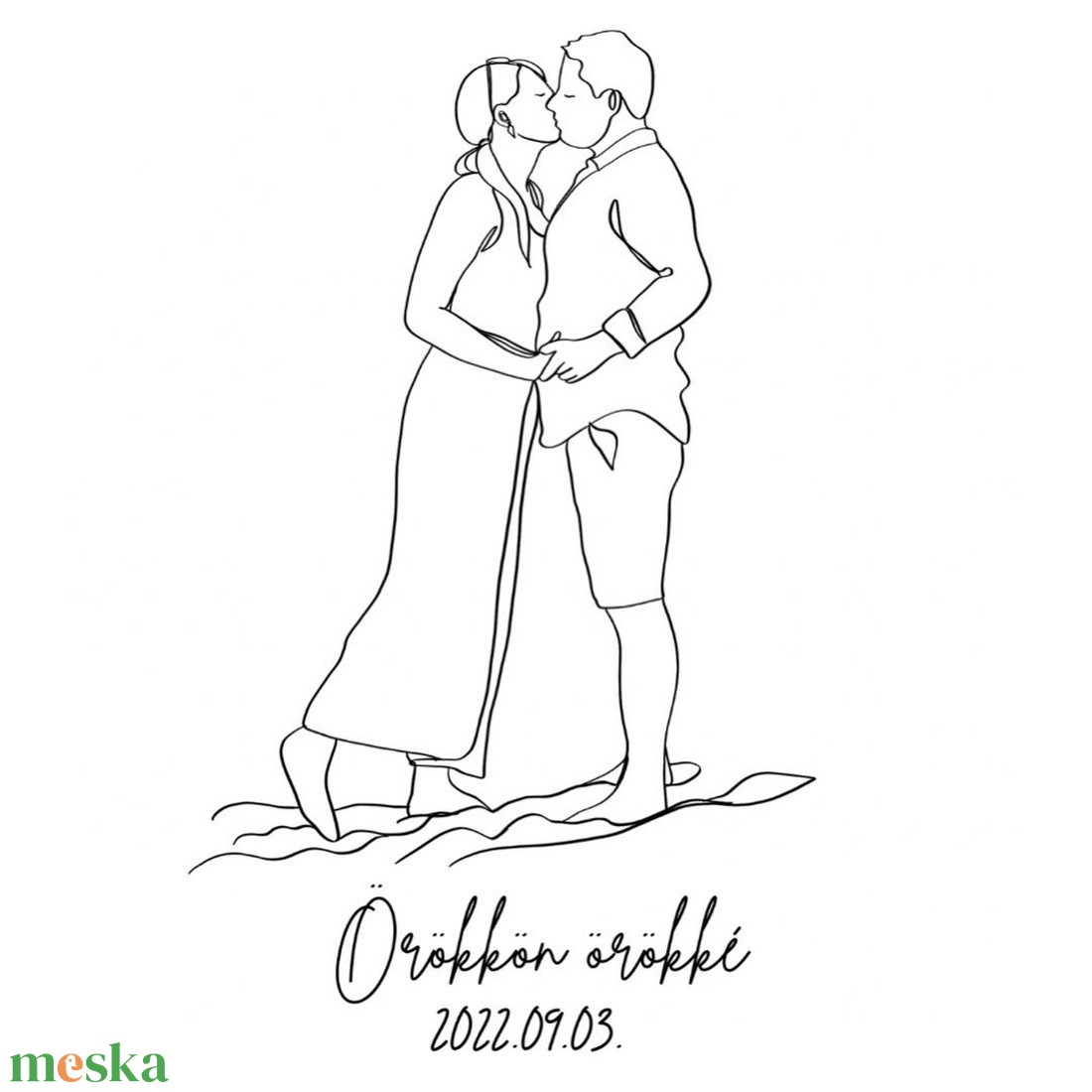 Örökkön örökké - vonalrajz - művészet - grafika & illusztráció - digitális - Meska.hu