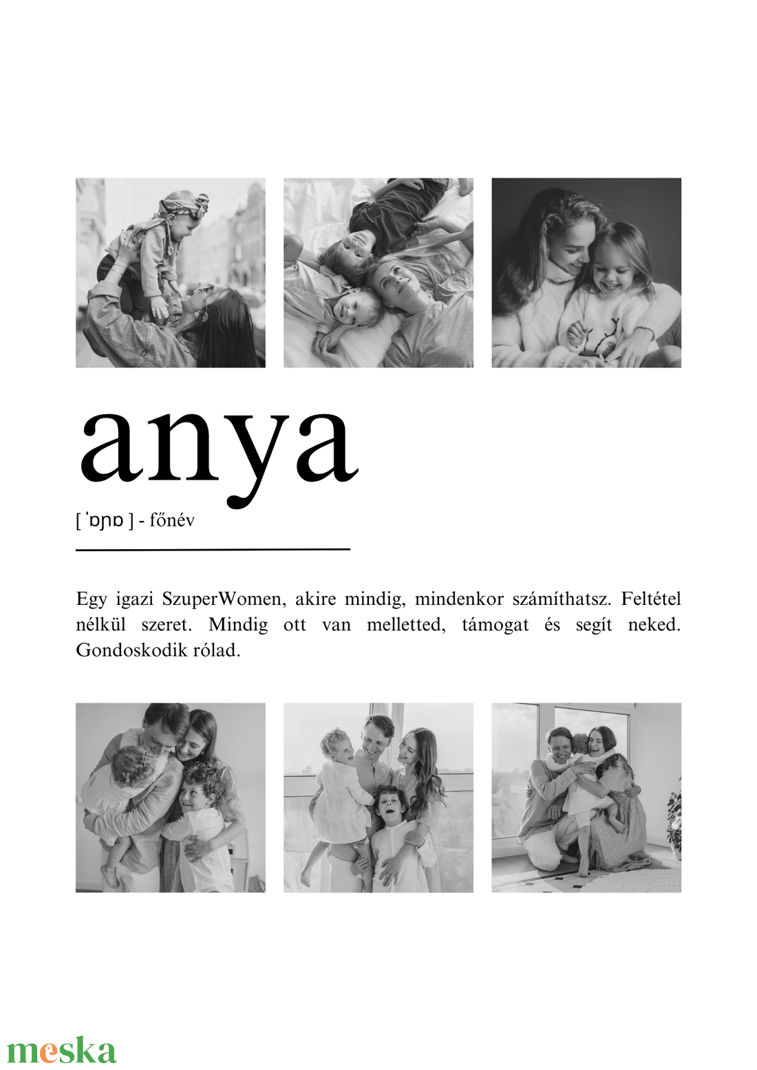 Anyák napi fényképes poszter - színes vagy fekete-fehér  - otthon & életmód - dekoráció - kép & falikép - poszter - Meska.hu