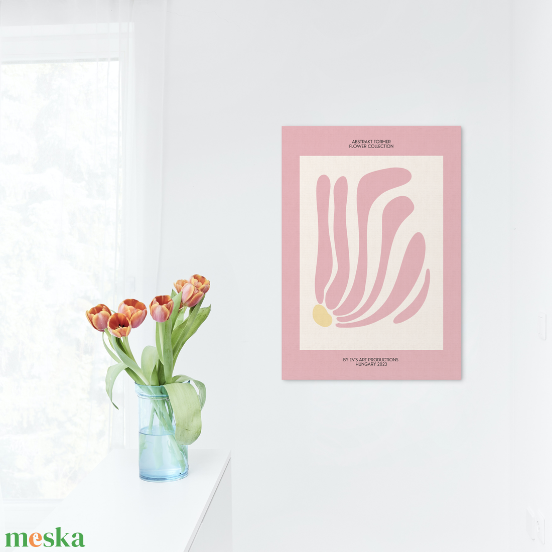 Absztrakt falikép dekoráció - Minimál stílusú - egyedileg, digitálisan tervezett rajt - művészet - grafika & illusztráció - digitális - Meska.hu