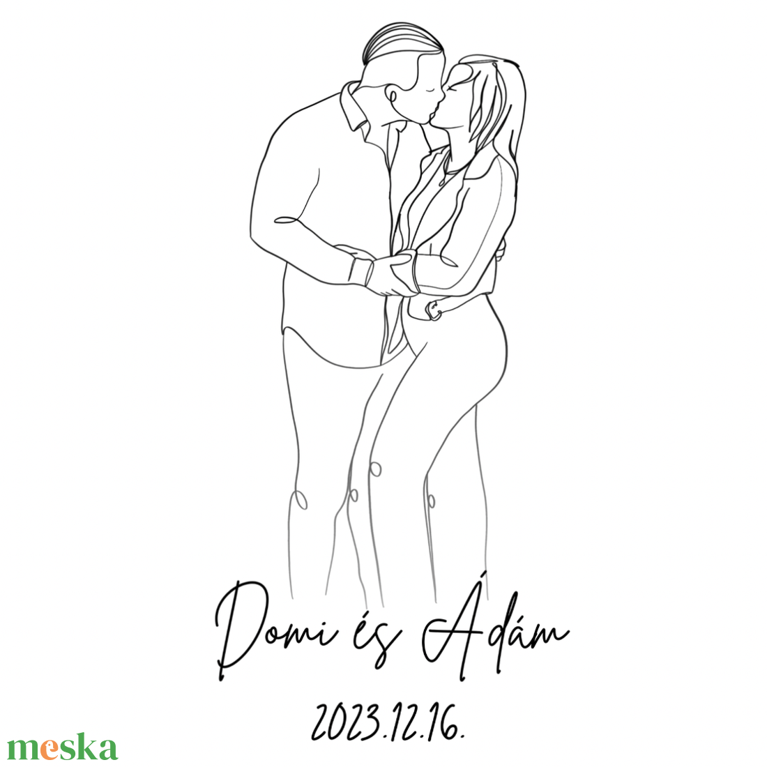 Portré RÓLATOK - Vonalrajz - nyomtatással - művészet - portré & karikatúra - portré - Meska.hu