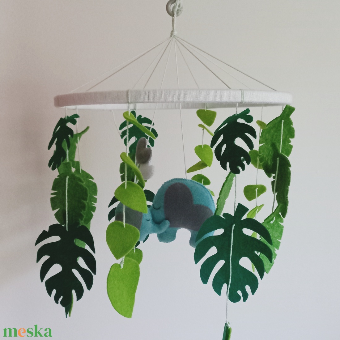 Elefántos kiságyforgó - játék & sport - 3 éves kor alattiaknak - kiságyforgó - Meska.hu