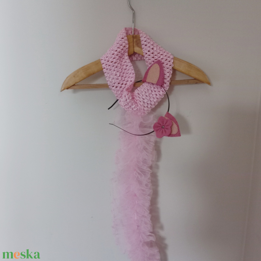 Rózsaszín cica jelmez óvodásnak - ruha & divat - jelmez & álarc - jelmez - Meska.hu