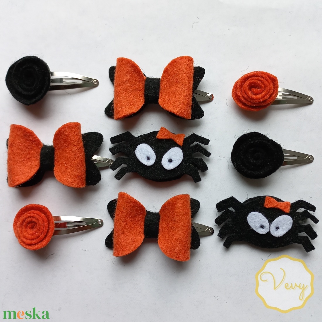 Halloween hajcsat, narancs-fekete rózsa - otthon & életmód - dekoráció - halloween - halloweeni ékszerek - Meska.hu Halloween hajcsat, narancs-fekete rózsa - otthon & életmód - dekoráció - halloween - halloweeni ékszerek - Meska.hu