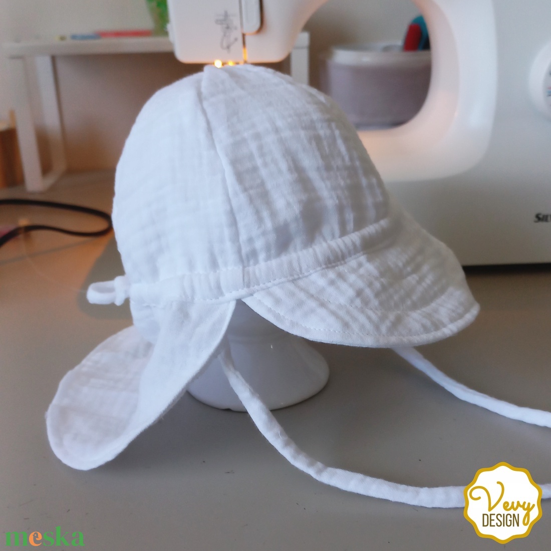 Duplagéz gyerek napkalap - ruha & divat - sál, sapka, kendő - kalap - Meska.hu