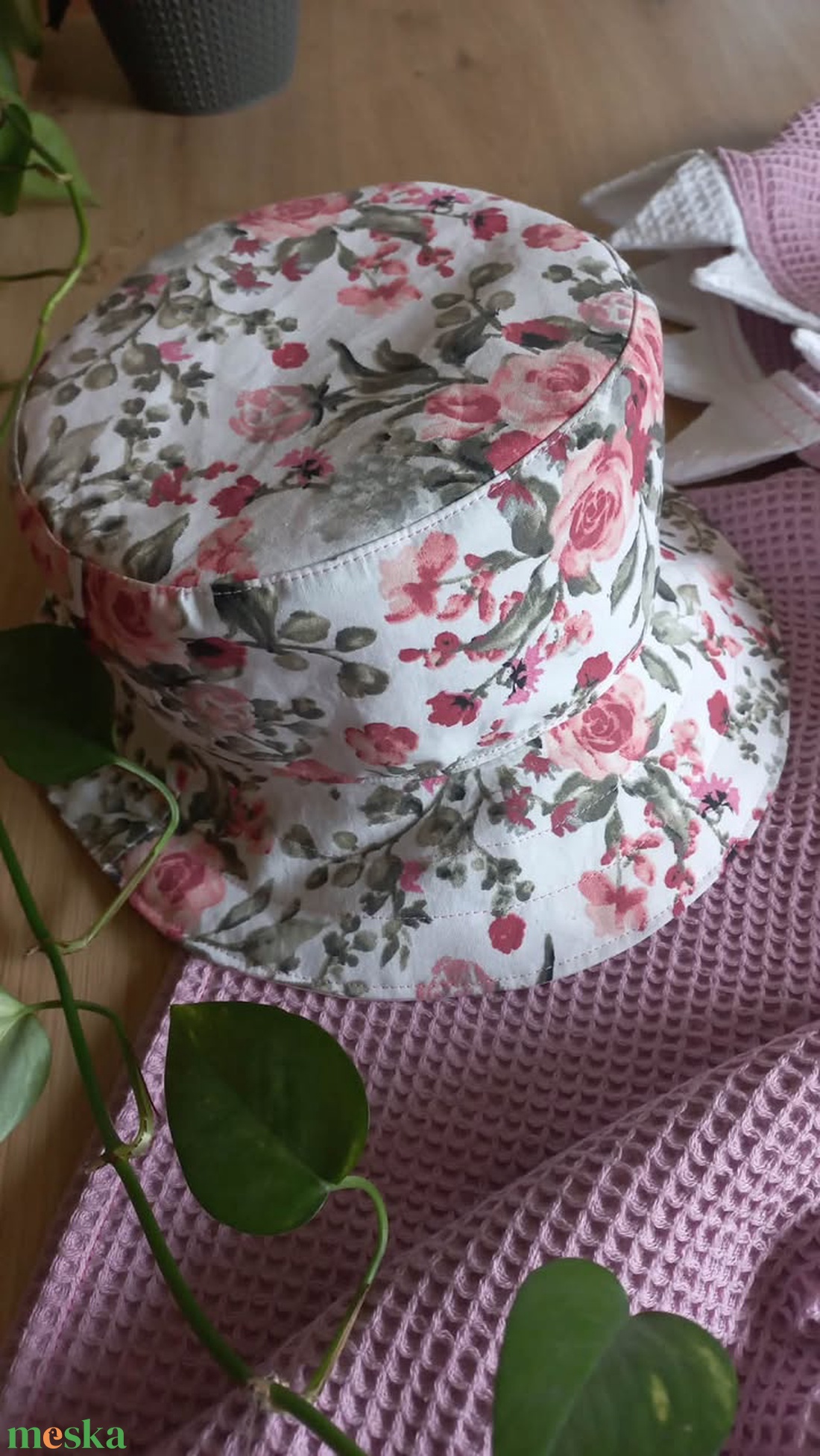 Nyári gyerek vagy felnőtt napkalap - ruha & divat - sál, sapka, kendő - kalap - Meska.hu