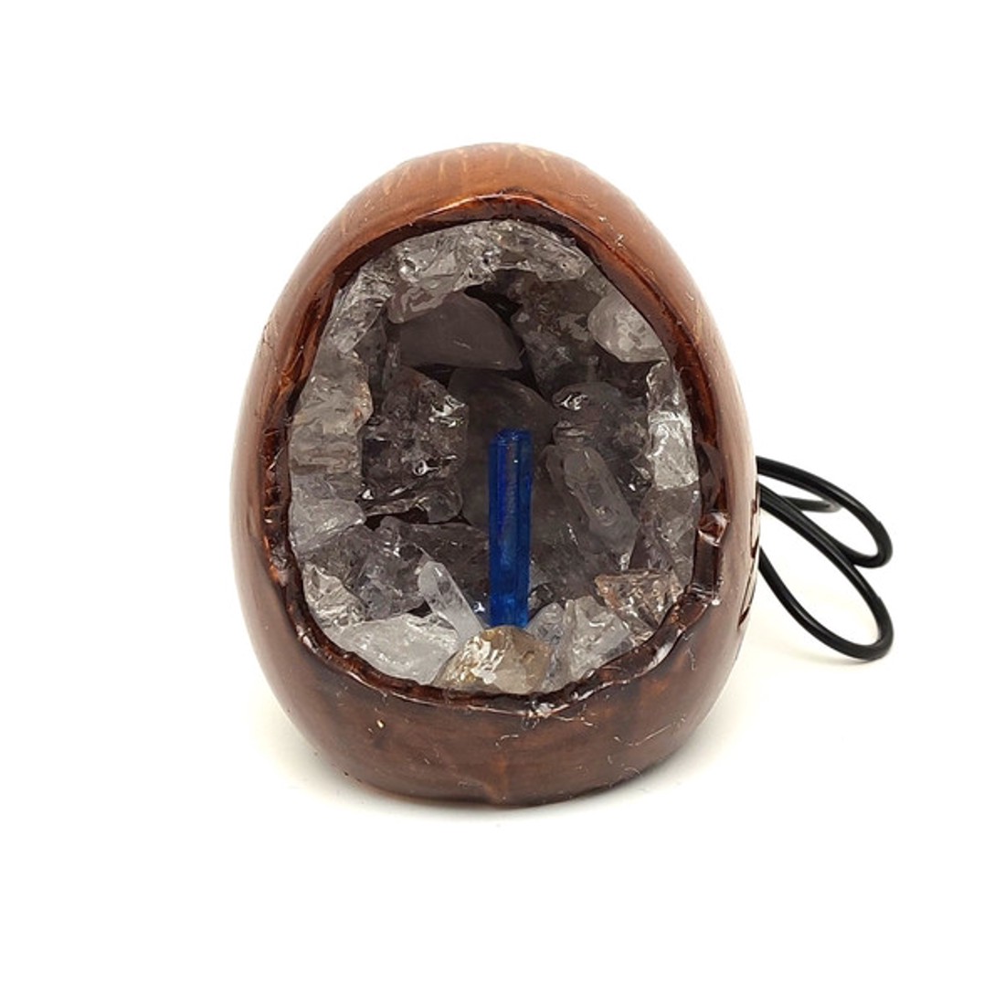 Hegyikristály nyers tojás hangulatlámpa 10 cm - kellékek & szerszámok - ásvány alapanyag - Meska.hu