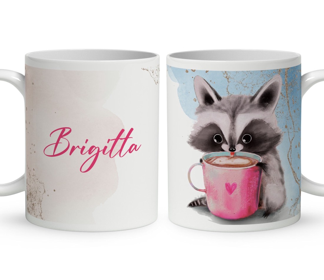 Kérd a neveddel - Mosómaci mintás bögre - otthon & életmód - konyhafelszerelés, tálalás - tálalás - bögre & csésze - Meska.hu