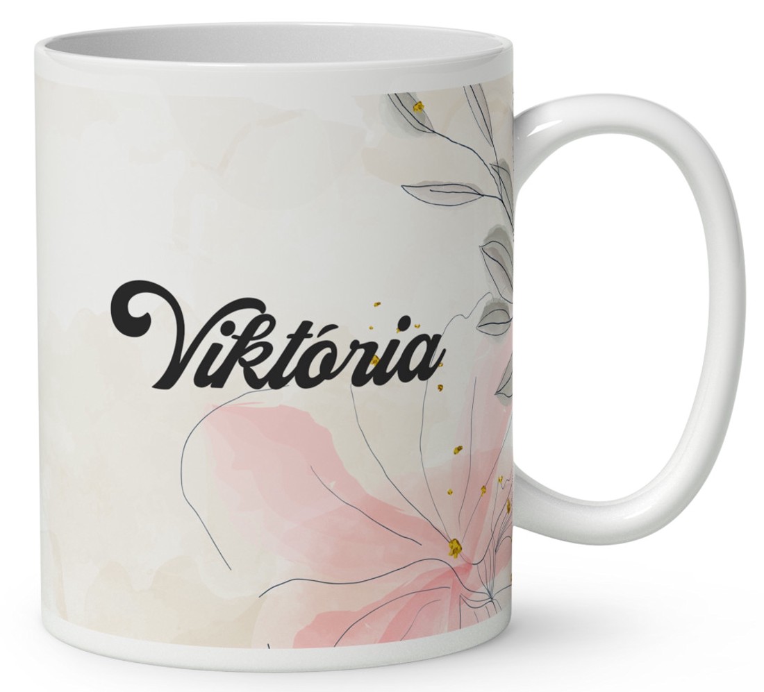 Névvel kérhető - Cuki kávézós katica mintás bögre - otthon & életmód - konyhafelszerelés, tálalás - tálalás - bögre & csésze - Meska.hu