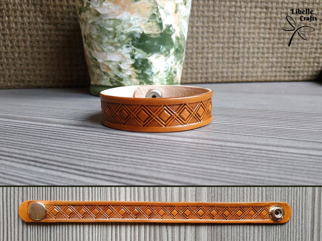 Rombusz sormintás karpánt - ékszer - karkötő - Meska.hu