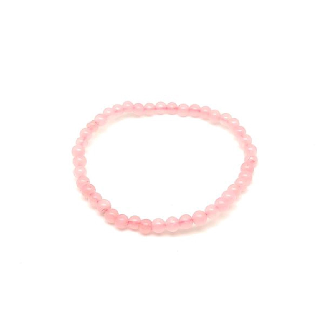 Rózsakvarc vaxos golyó karkötő 45 mm - ékszer - karkötő - ásványkarkötő - Meska.hu