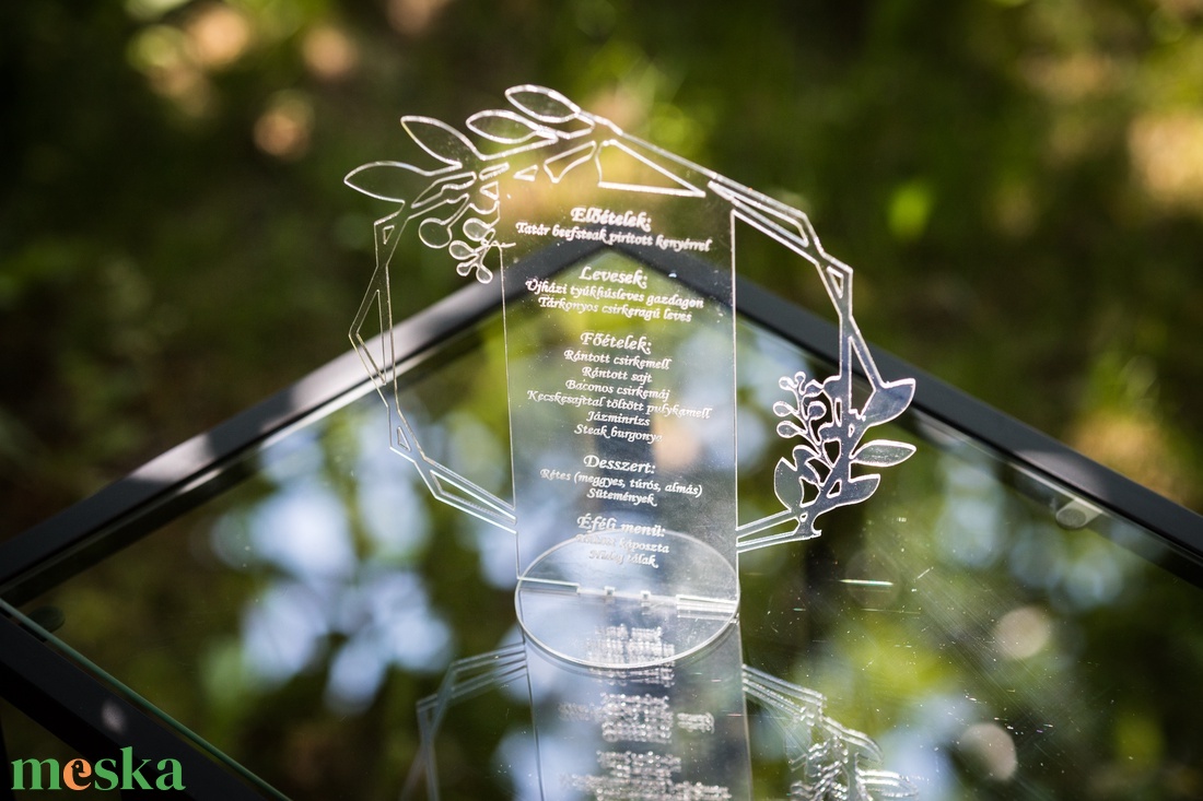 Hatszögletű Plexi Menü tábla - esküvő - dekoráció - tálalás - Meska.hu Hatszögletű Plexi Menü tábla - esküvő - dekoráció - tálalás - Meska.hu