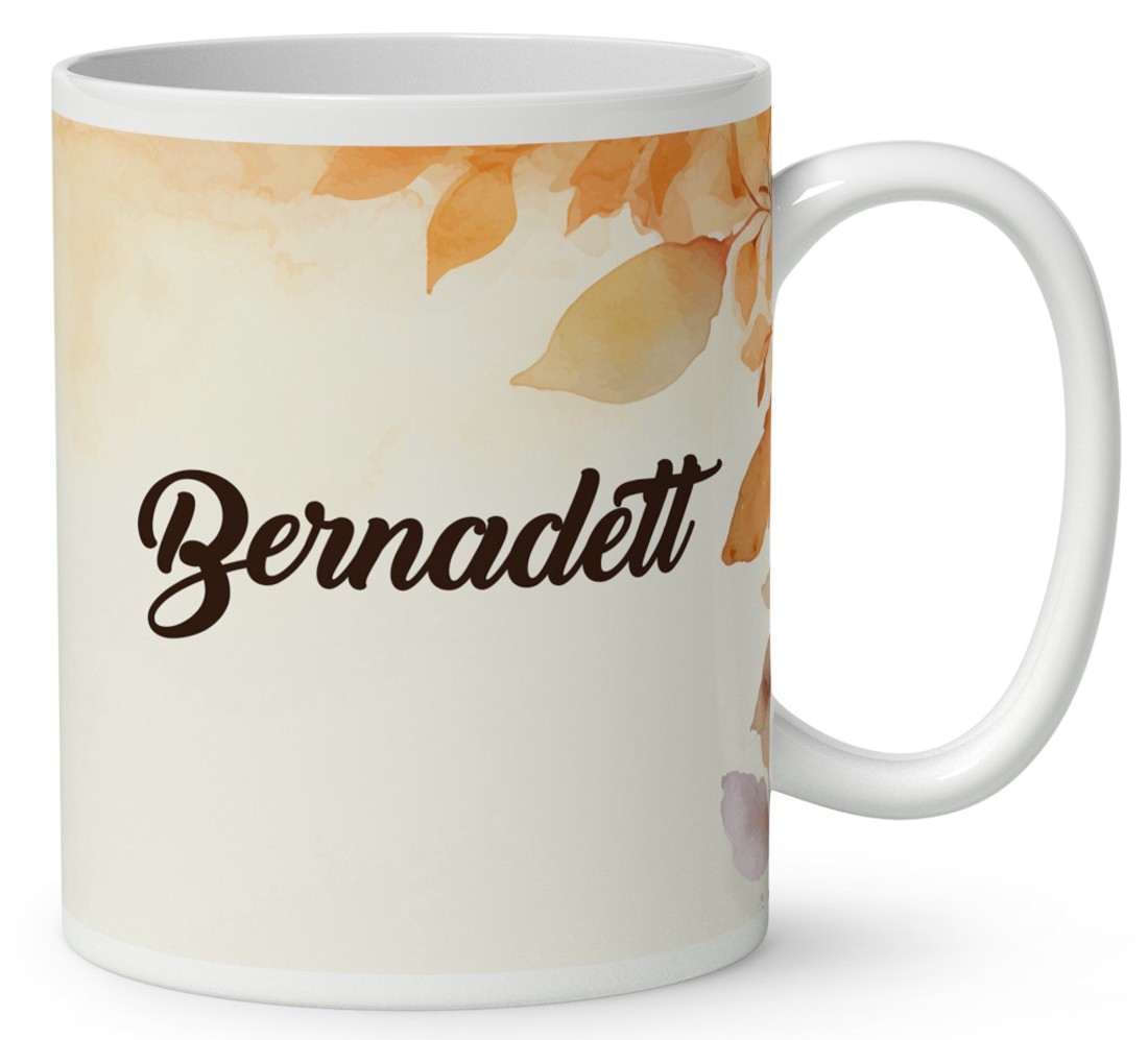 Névvel kérhető - Tündéri őszi manó lány mintás bögre - otthon & életmód - konyhafelszerelés, tálalás - tálalás - bögre & csésze - Meska.hu