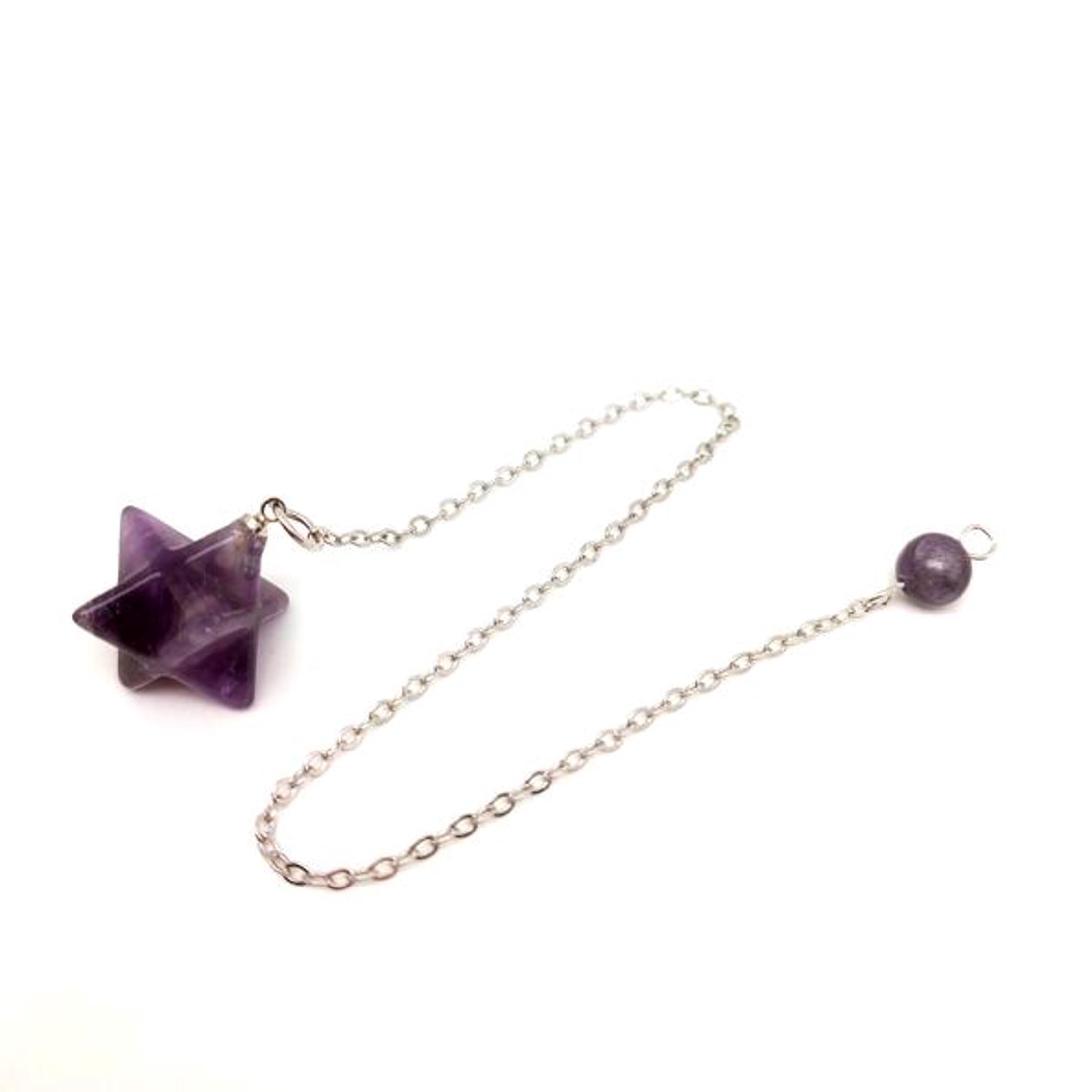 Inga merkaba Ametiszt 2x2cm - otthon & életmód - dekoráció - spiritualitás - inga - Meska.hu