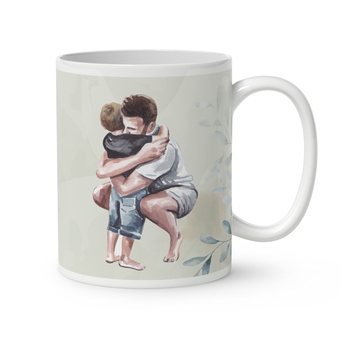 Kérd a neveddel - Apa és Kicsi Fia mintás bögre - otthon & életmód - konyhafelszerelés, tálalás - tálalás - bögre & csésze - Meska.hu