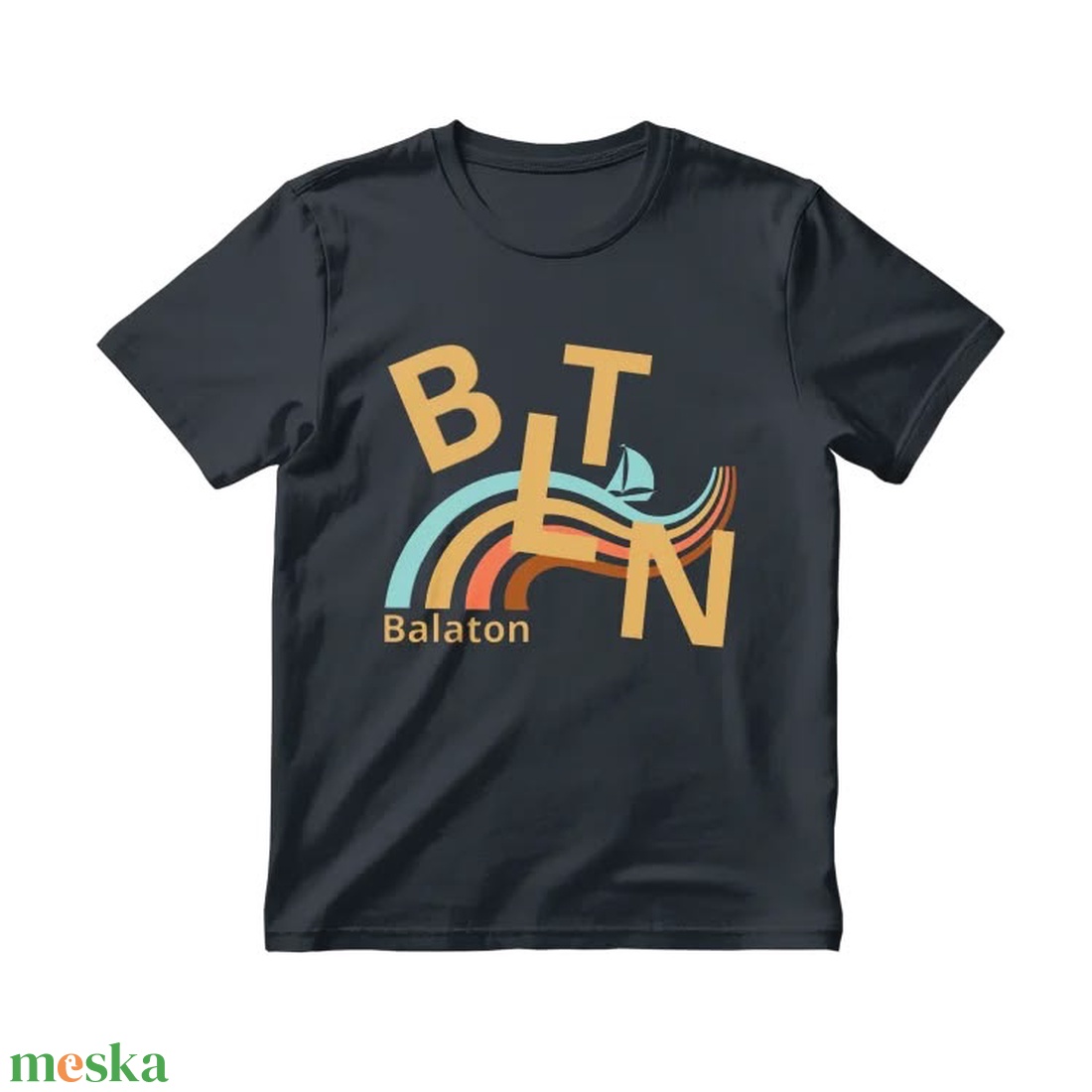 Retro BLTN Balatonos póló, férfi és női változat is - ruha & divat - férfi ruha - póló - Meska.hu