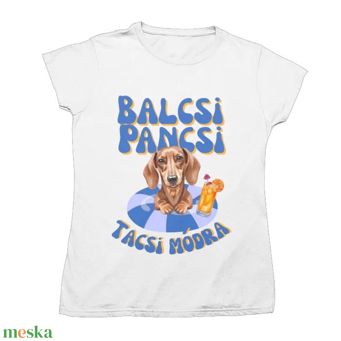 Balcsi Pancsi tacskós Balaton pamut póló, gyerek és felnőtt - ruha & divat - gyerekruha - póló - Meska.hu