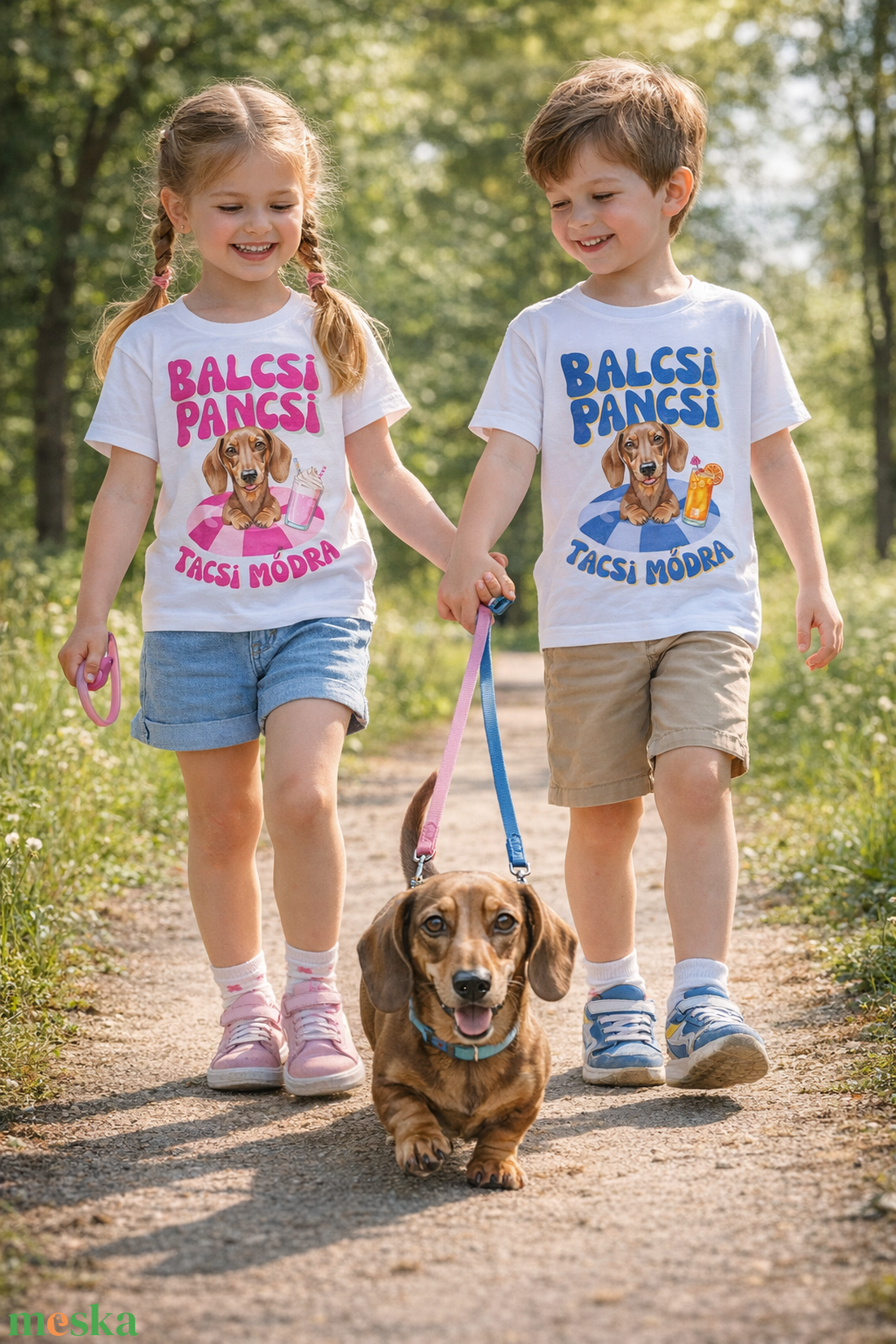 Balcsi Pancsi tacskós Balaton pamut póló, gyerek és felnőtt - ruha & divat - gyerekruha - póló - Meska.hu