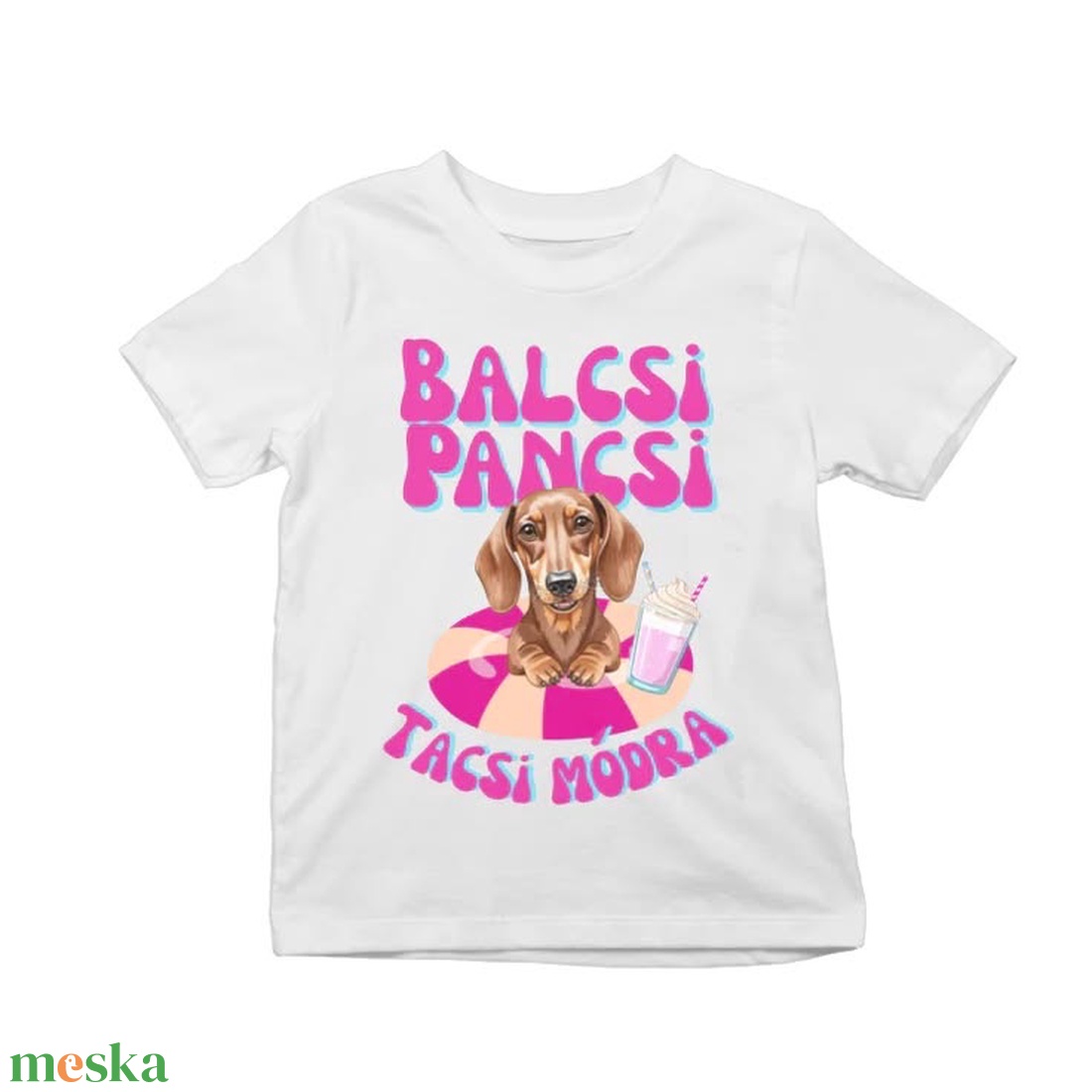 Balcsi Pancsi tacskós Balaton pamut póló, gyerek és felnőtt - ruha & divat - gyerekruha - póló - Meska.hu