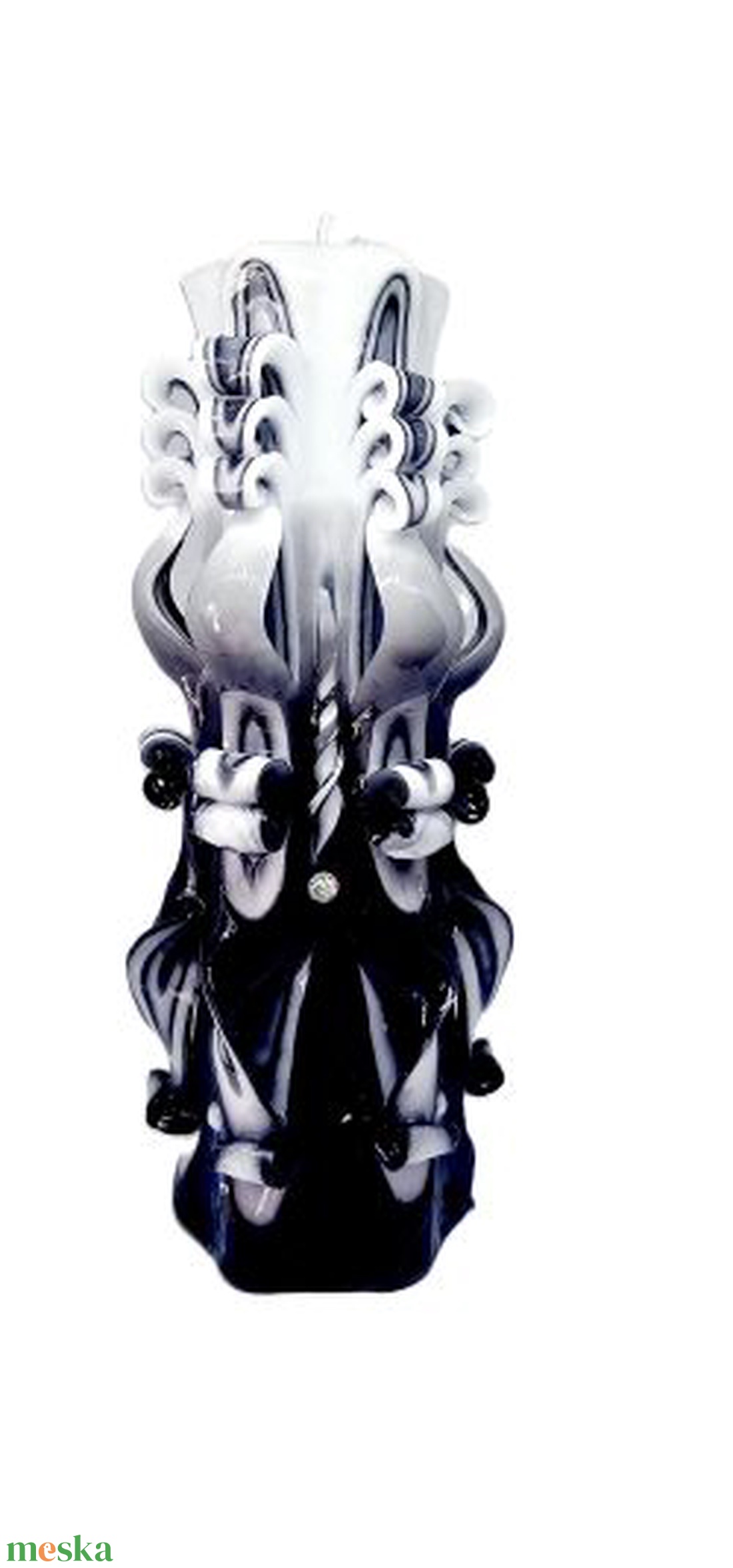 Éj és Fény faragott gyertya - otthon & életmód - gyertya, illat, aroma - gyertya - Meska.hu